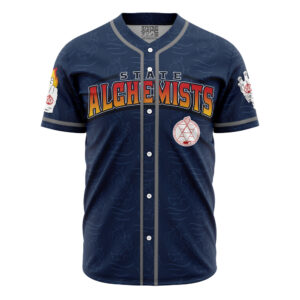 Maillot de baseball Alchimistes d’État Mustang Fullmetal Alchemist