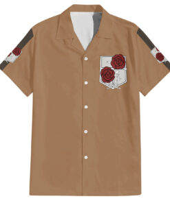 Chemise hawaïenne Garde Stationnaire L’Attaque des Titans Anime
