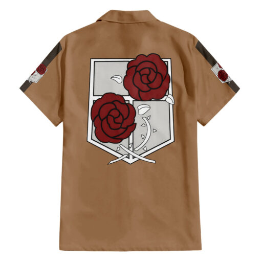 Chemise hawaïenne Garde Stationnaire L’Attaque des Titans Anime – Image 2
