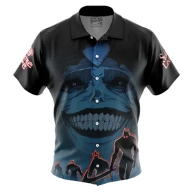 Chemise hawaïenne Statue de Dieu Shin Sang Solo Leveling