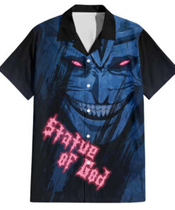 Chemise hawaïenne Statue de Dieu Solo Leveling Anime