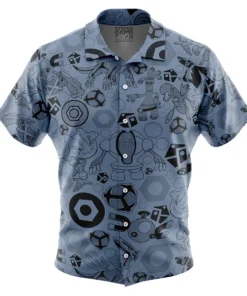 Chemise hawaïenne Pokémon Acier