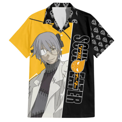 Chemise hawaïenne Stein Franken Soul Eater Anime Art Mix Motif Crâne