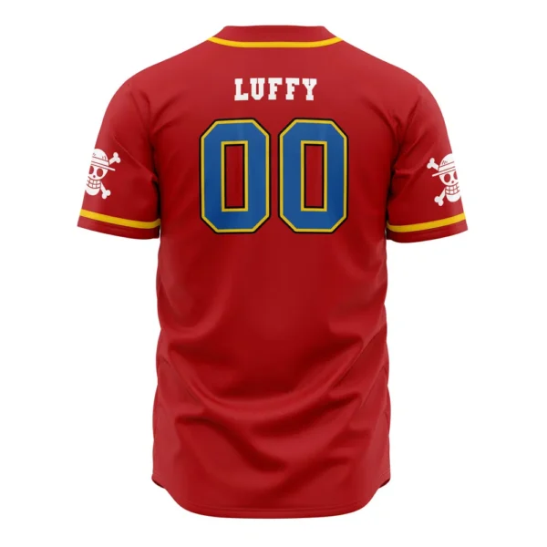 Maillot de baseball Chapeaux de Paille Luffy One Piece – Image 3
