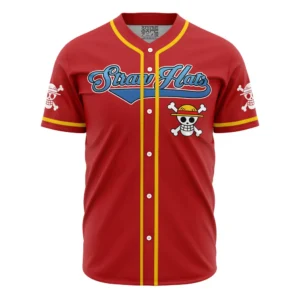 Maillot de baseball Chapeaux de Paille Luffy One Piece