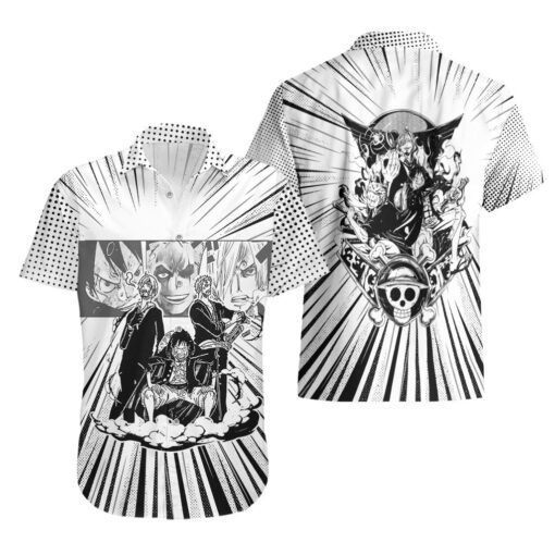Chemise hawaïenne Trio Monstre Chapeaux de paille Arc Wano TS07 – Image 3