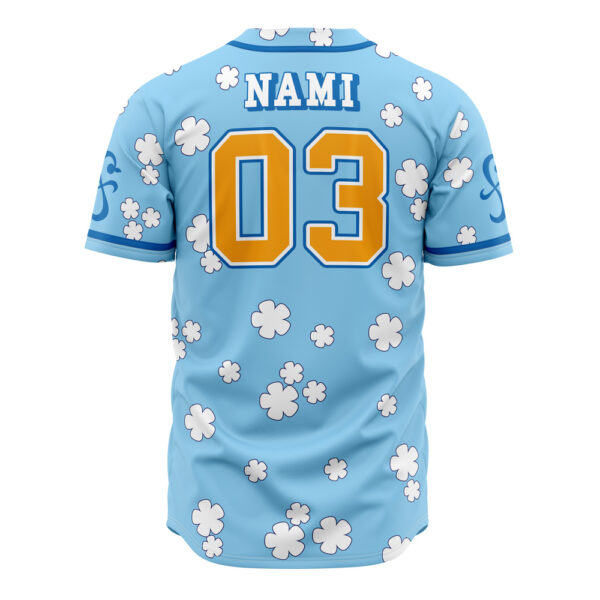 Maillot de baseball Chapeaux de Paille Nami One Piece – Image 3