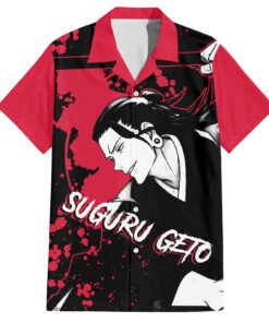 Chemise hawaïenne Suguru Geto Jujutsu Kaisen Manga Style Art