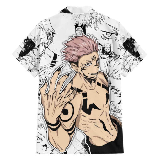 Chemise hawaïenne Sukuna Jujutsu Kaisen Motif Anime Mix Manga – Image 2