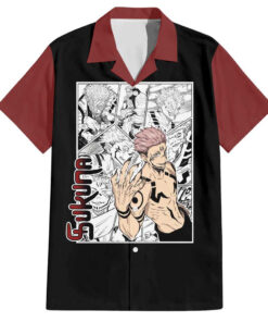 Chemise hawaïenne Sukuna One Piece Anime Mix Manga