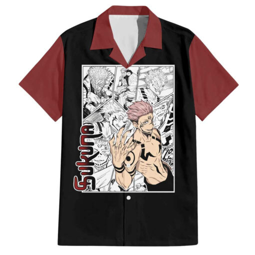 Chemise hawaïenne Sukuna One Piece Anime Mix Manga