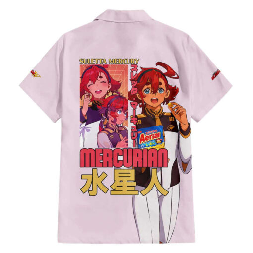 Chemise hawaïenne Suletta Mercury Gundam Witch from Mercury Anime – Image 2