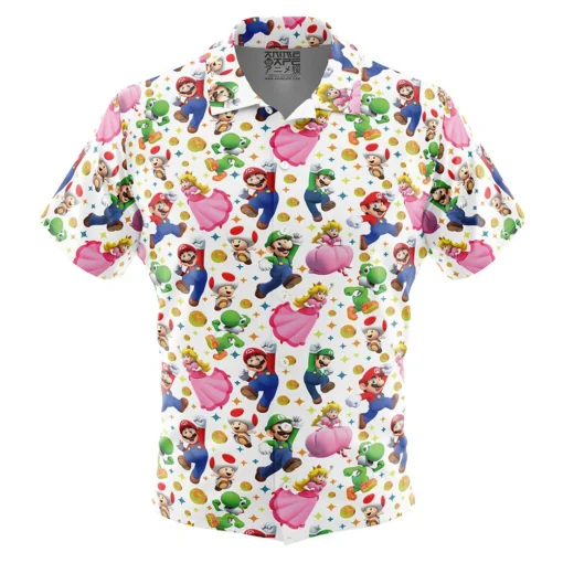 Chemise hawaïenne Super Mario Bros