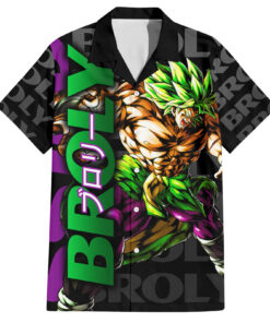 Chemise hawaïenne Super Saïjan Broly Dragon Ball Motif Anime Mix