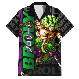 Chemise hawaïenne Super Saïjan Broly Dragon Ball Motif Anime Mix