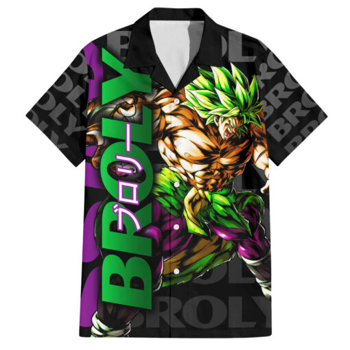 Chemise hawaïenne Super Saïjan Broly Dragon Ball Motif Anime Mix