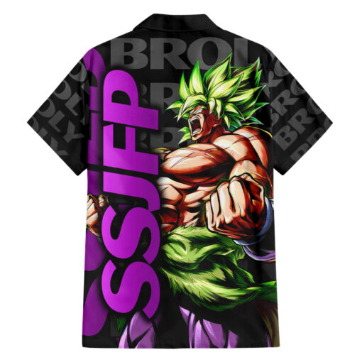 Chemise hawaïenne Super Saïjan Broly Dragon Ball Motif Anime Mix – Image 2