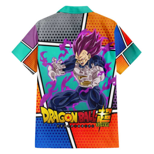 Chemise hawaïenne Super Saïyan Violet Vegeta Dragon Ball Anime – Image 2