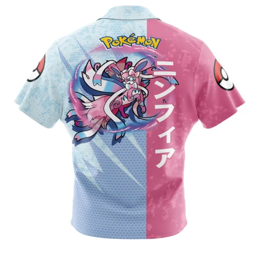 Chemise hawaïenne Attaque Sylvallié Pokémon – Image 2