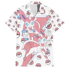 Chemise hawaïenne Sylveon Poke Ball Anime