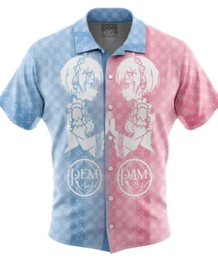 Chemise hawaïenne Les Jumelles Rem et Ram Re Zero
