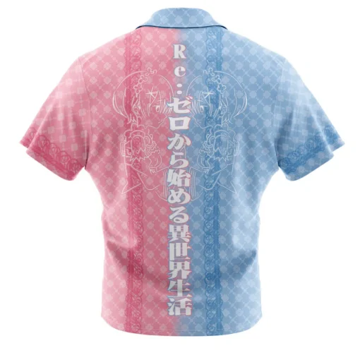 Chemise hawaïenne Les Jumelles Rem et Ram Re Zero – Image 2