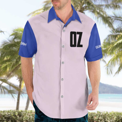 Chemise hawaïenne Tallgeese x Zechs Merquise Gundam Wing Anime – Image 3