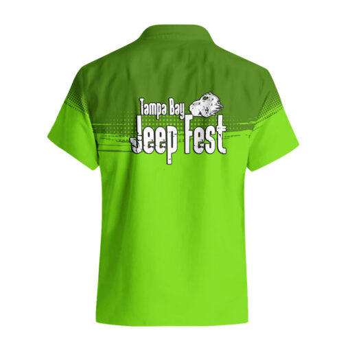 Chemise hawaïenne Tamba Bay Jeep Fest Grunge Vert – Image 3