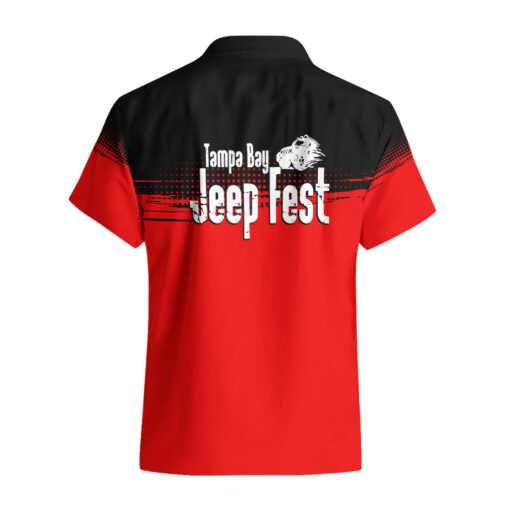 Chemise hawaïenne Tamba Bay Jeep Fest Grunge Rouge – Image 3
