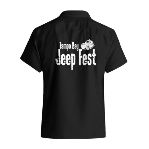 Chemise hawaïenne Tamba Bay Jeep Fest Noir Simple – Image 3