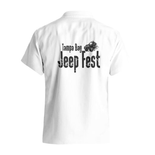 Chemise hawaïenne Tamba Bay Jeep Fest Blanc Simple – Image 3