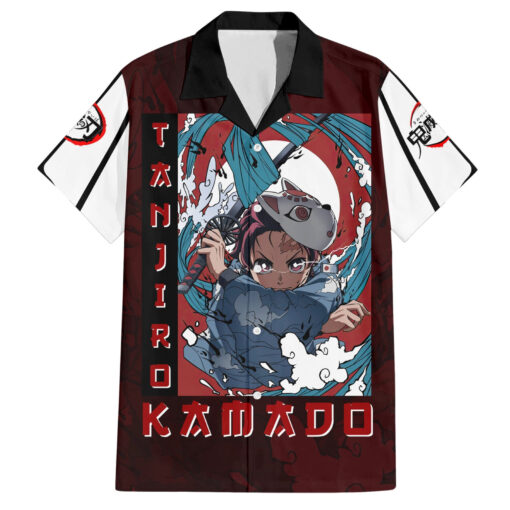 Chemise hawaïenne Tanjiro Kamado Soleil Levant Anime