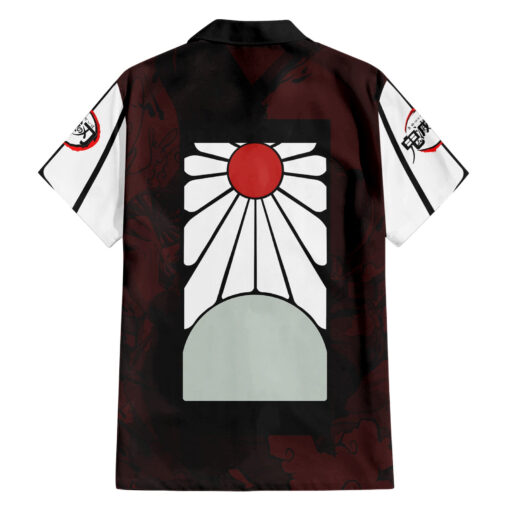 Chemise hawaïenne Tanjiro Kamado Soleil Levant Anime – Image 2