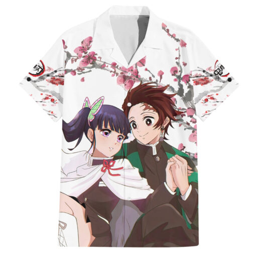 Chemise hawaïenne Tanjiro et Kanao Demon Slayer Anime