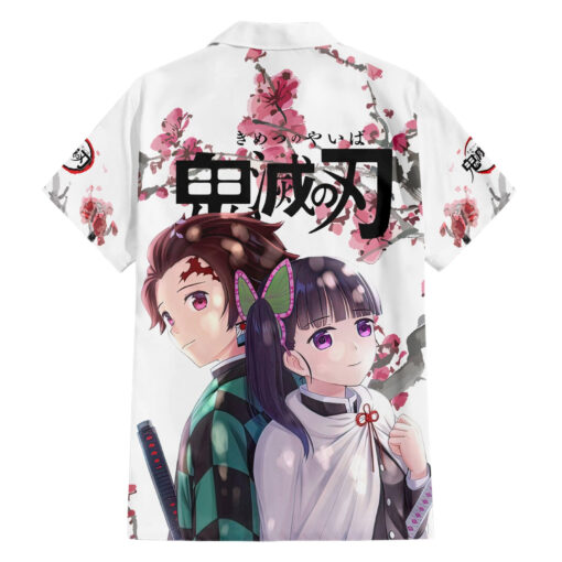 Chemise hawaïenne Tanjiro et Kanao Demon Slayer Anime – Image 2