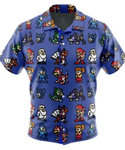 Chemise hawaïenne Team Mega Man