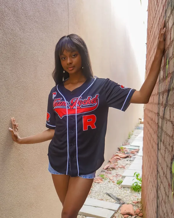 Maillot de baseball Sbires de la Team Rocket Noir Pokémon – Image 4
