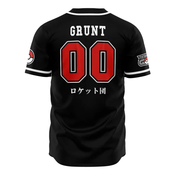 Maillot de baseball Sbires de la Team Rocket Noir Pokémon – Image 2