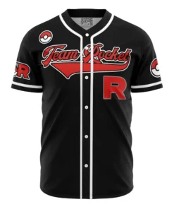 Maillot de baseball Sbires de la Team Rocket Noir Pokémon