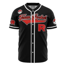 Maillot de baseball Sbires de la Team Rocket Noir Pokémon