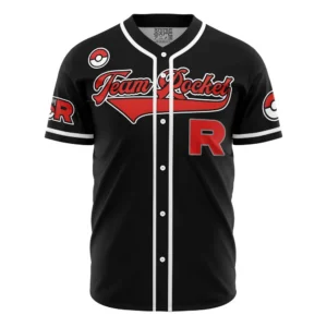 Maillot de baseball Sbires de la Team Rocket Noir Pokémon