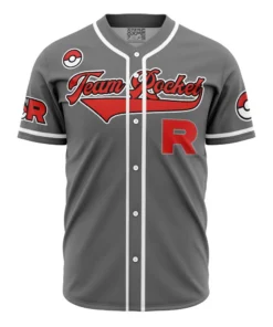 Maillot de baseball Sbires de la Team Rocket Gris Pokémon