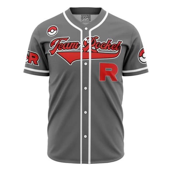 Maillot de baseball Sbires de la Team Rocket Gris Pokémon