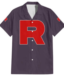 Chemise hawaïenne Team Rocket Poke Anime Japon