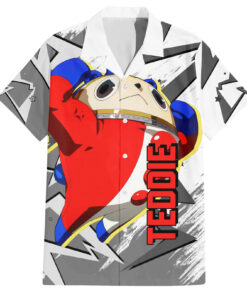 Chemise hawaïenne Teddie Persona Anime Mix Polygon Cyber