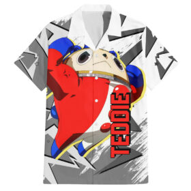 Chemise hawaïenne Teddie Persona Anime Mix Polygon Cyber