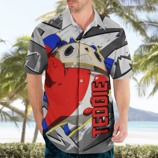 Chemise hawaïenne Teddie Persona Anime Mix Polygon Cyber – Image 3