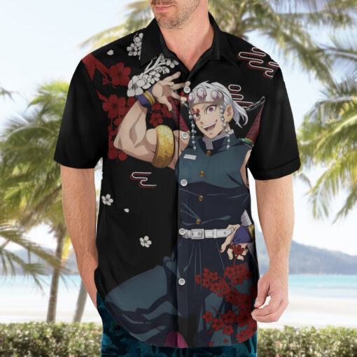 Chemise hawaïenne Tengen Uzui Style Japon Anime – Image 3