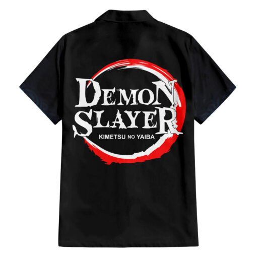 Chemise hawaïenne Tengen Uzui Visage Drôle Demon Slayer – Image 2