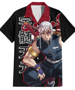 Chemise hawaïenne Tengen Uzui Demon Slayer